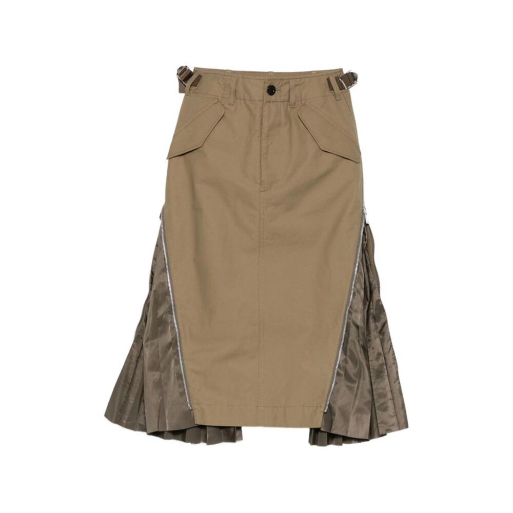 Sacai Green Skirts - Pleated Skirts Women
